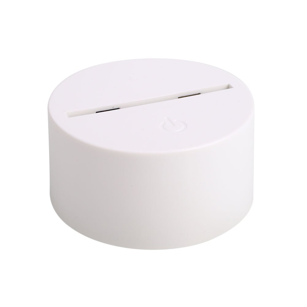 Lampe utgangspunkt 3d lys opp hjemme lys utgangspunkt moderne 7 farger  dc 5v ornament vise romantisk lysende dekorasjon innendørs: Hvit
