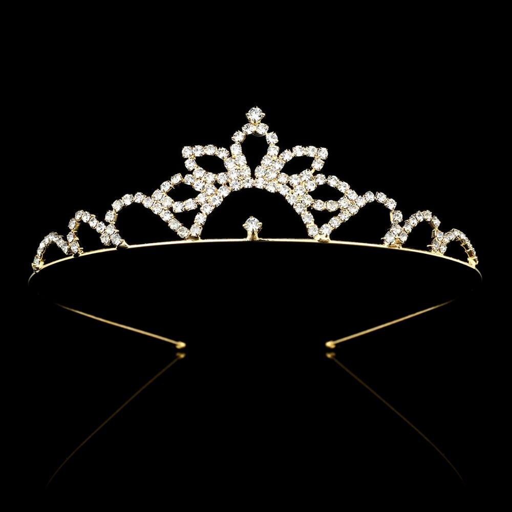 Europeu e americano nupcial coroa tiara princesa menina aniversário coroa senhoras faixa de cabelo strass acessórios para o cabelo: HG070