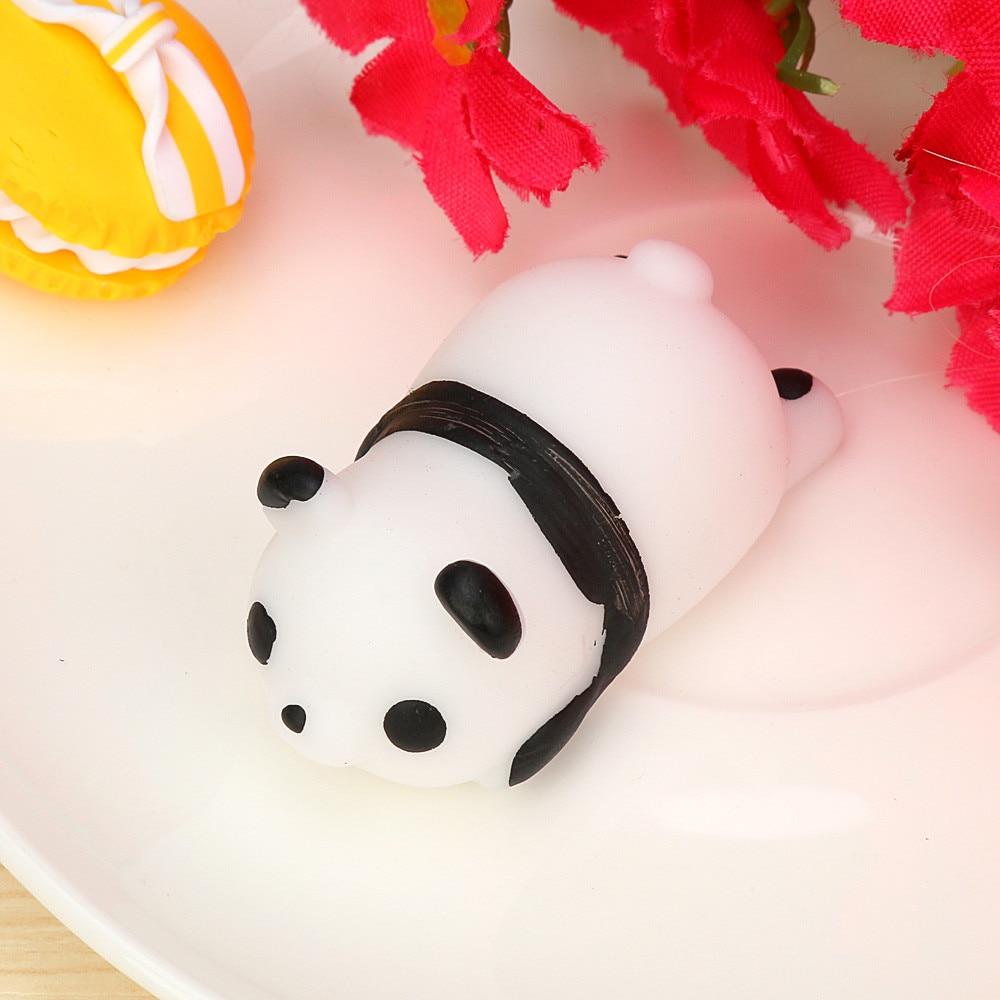 Leuke Panda Mochi Squishy Squeeze Speelgoed Healing Fun Kids Kawaii Squishes Langzaam Stijgende Toy Stress Relief Speelgoed kawaii briefpapier A1