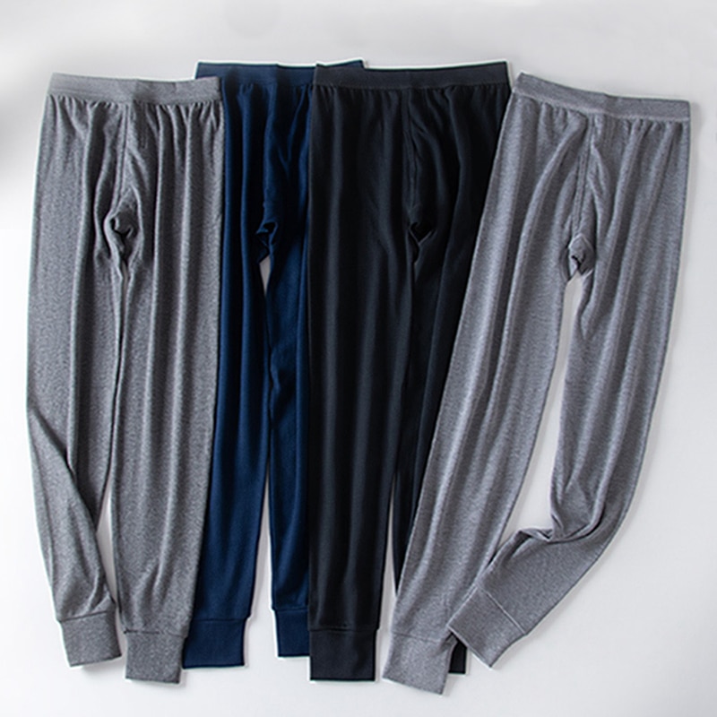 Cotton Mens Thermal Pants Breathable Thermal Underwear Autumn Winter Warm Thermo Underwear Soft Men's Long Johns Thermo Clothes