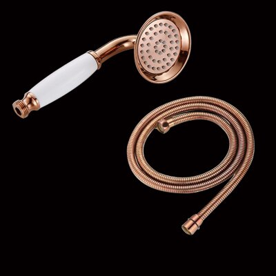 Bronze sort antik guld krom messing telefon stil badeværelse brusehoved vandbesparende håndholdt brusehoved spray & 1.5m slanger: 7