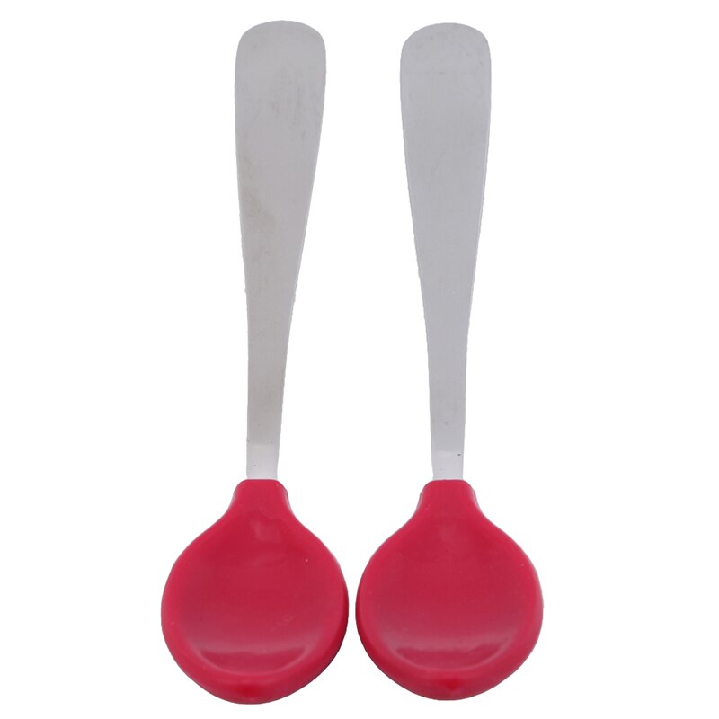 2 stuks/set kinder zachte milieuvriendelijke siliconen lepel serviesset baby lepel voedingsservies