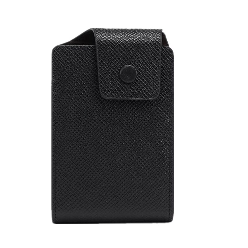 Purdored 1pc titular do cartão de visita de couro titular do cartão de visita unisex caso de cartão de crédito id de banco para moeda bolsa: type 1 black