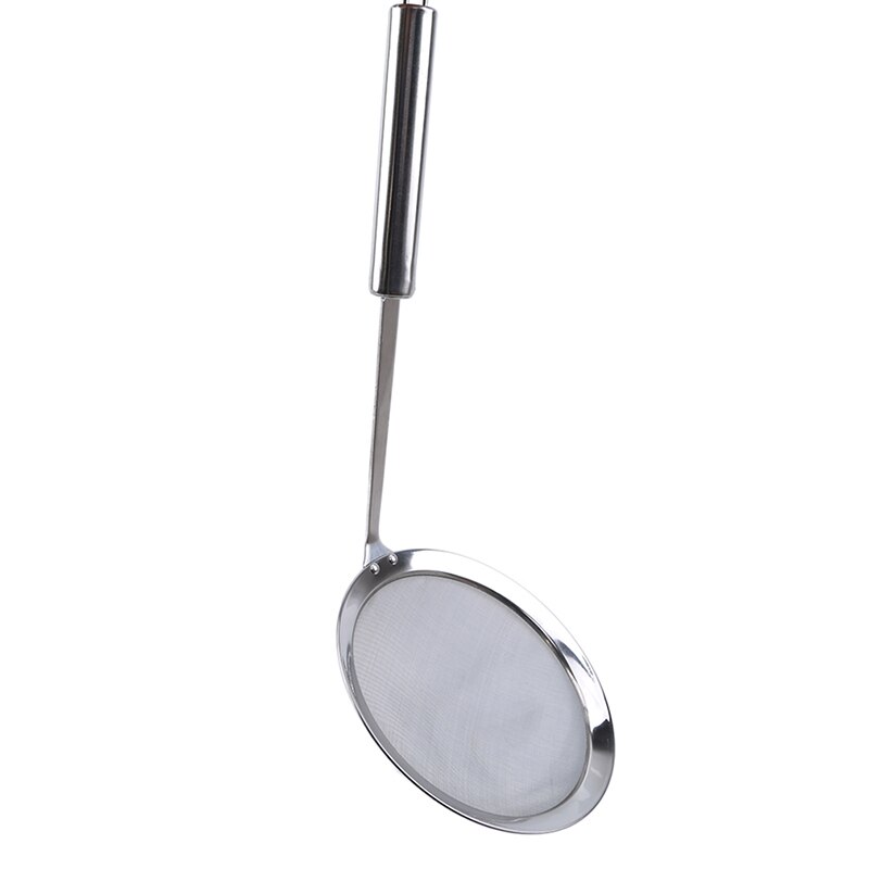 Cocina Multi-funcional de cuchara fino de acero inoxidable de malla de alambre de espumadera, colador de alimentos fritos neto utensilios de cocina: 14cm