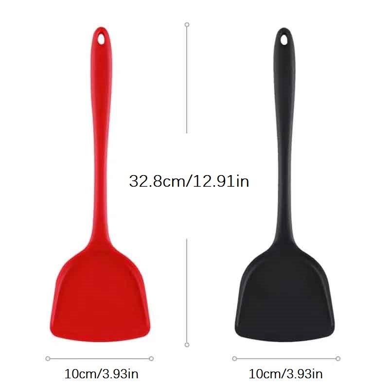 Siliconen keukengereiset Hittebestendig, antiaanbaklaag Veilig, food-grade spatel en lepel voor gezond koken