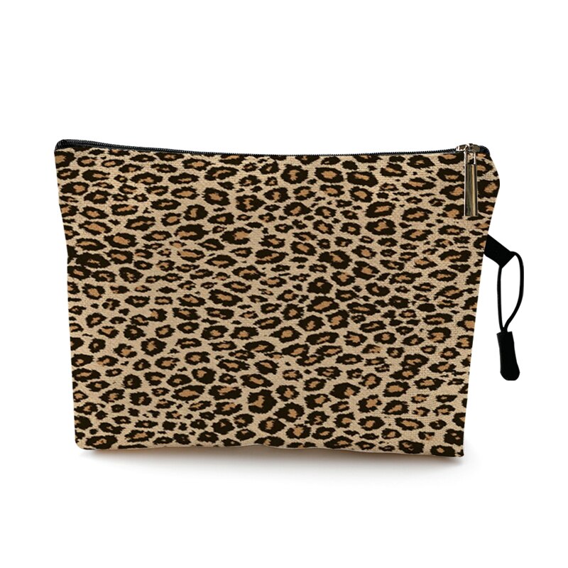 Kosmetyczka Case kobiety kosmetyczka moda wzór w cętki Zebra paski nastolatek dziewczyny panie kosmetyki makijaż woreczki organizator: Różowy