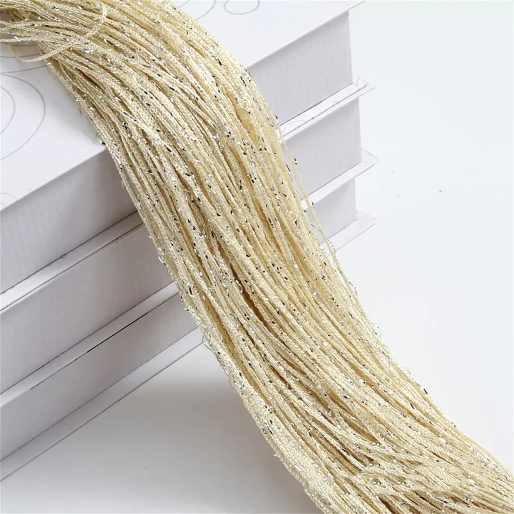 1 peça 100x200cm corda de glitter decorativa porta cortina contas divisória sala borla tecido poliéster painel janela 1x2m: YELLOW
