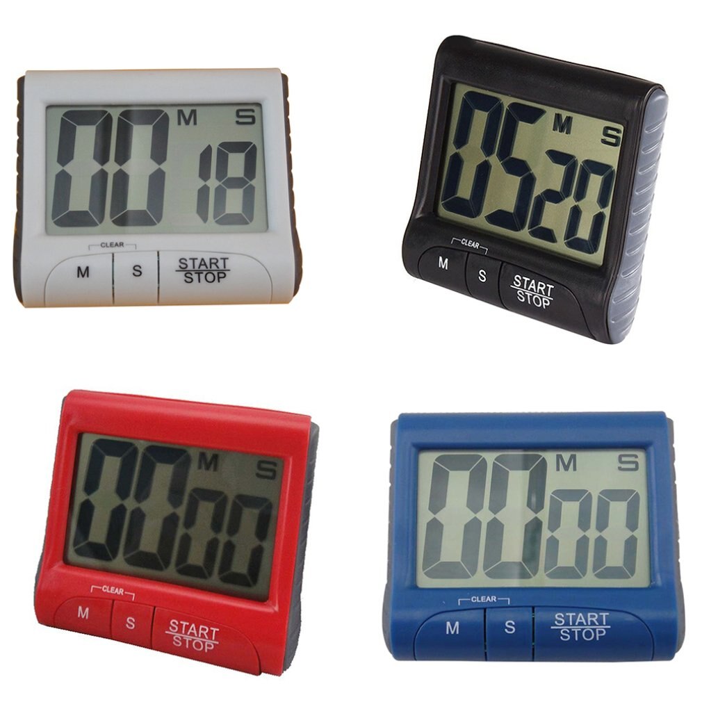 Big Digital Three-button Electronic Timer Kitchen Timer Reminder Timer Multi-function Timer Large Screen