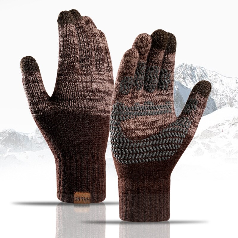 Touch Screen Handschoenen Voor De Winter Wol Gebreide Heren Handschoenen Vrouwelijke Warme Mitten Outdoor Rijden Koude-Proof Handschoen guantes Mitt