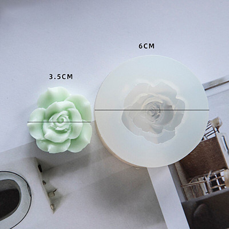 DIY Handmade Flowers Shape Moulds Silicone Soap Molds For Kitchen Bundt Cake Cupcake Pudding Candle Soap Making Tools: A