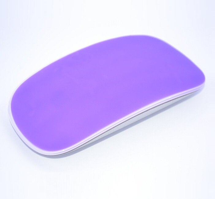 Notbook Mäbenutzen Haut Schutz Für iMac Magie Farbe Oval Weiche Maus Aufkleber Abdeckung Für Macbook Luft Profi Retina 11 13 15 silikon: Violett