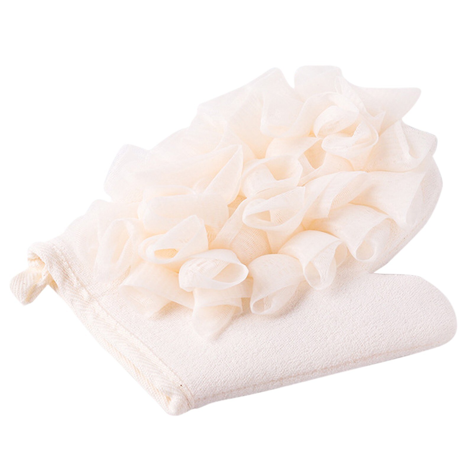 25 #1pc casa portátil esfrega banho esponja wisp para chuveiro purificador dupla face corpo escova de limpeza luvas chuveiro massagem: WH