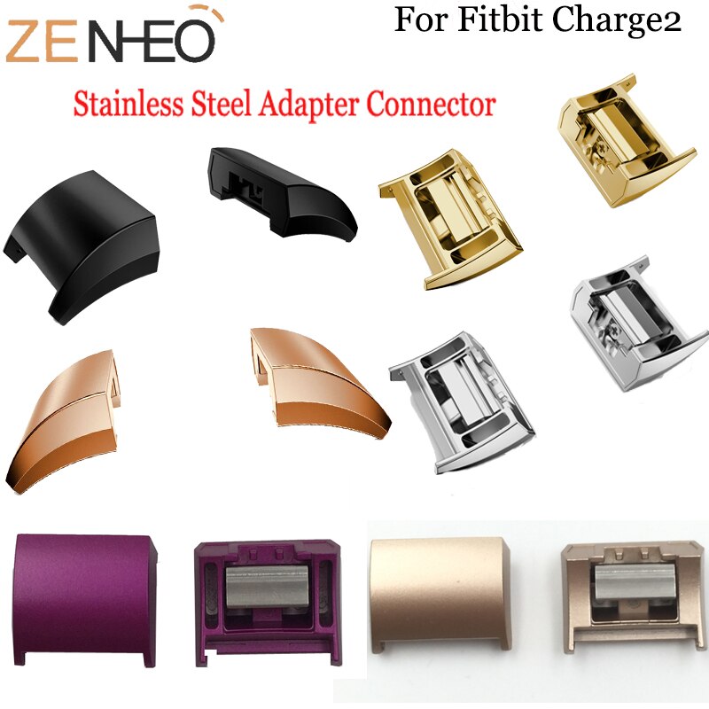 Stainless Steel Adapter Connector For Fitbit Charge 2 Watch Band Strap Bracelet for Fitbit Charge2 Smart watch accessioes