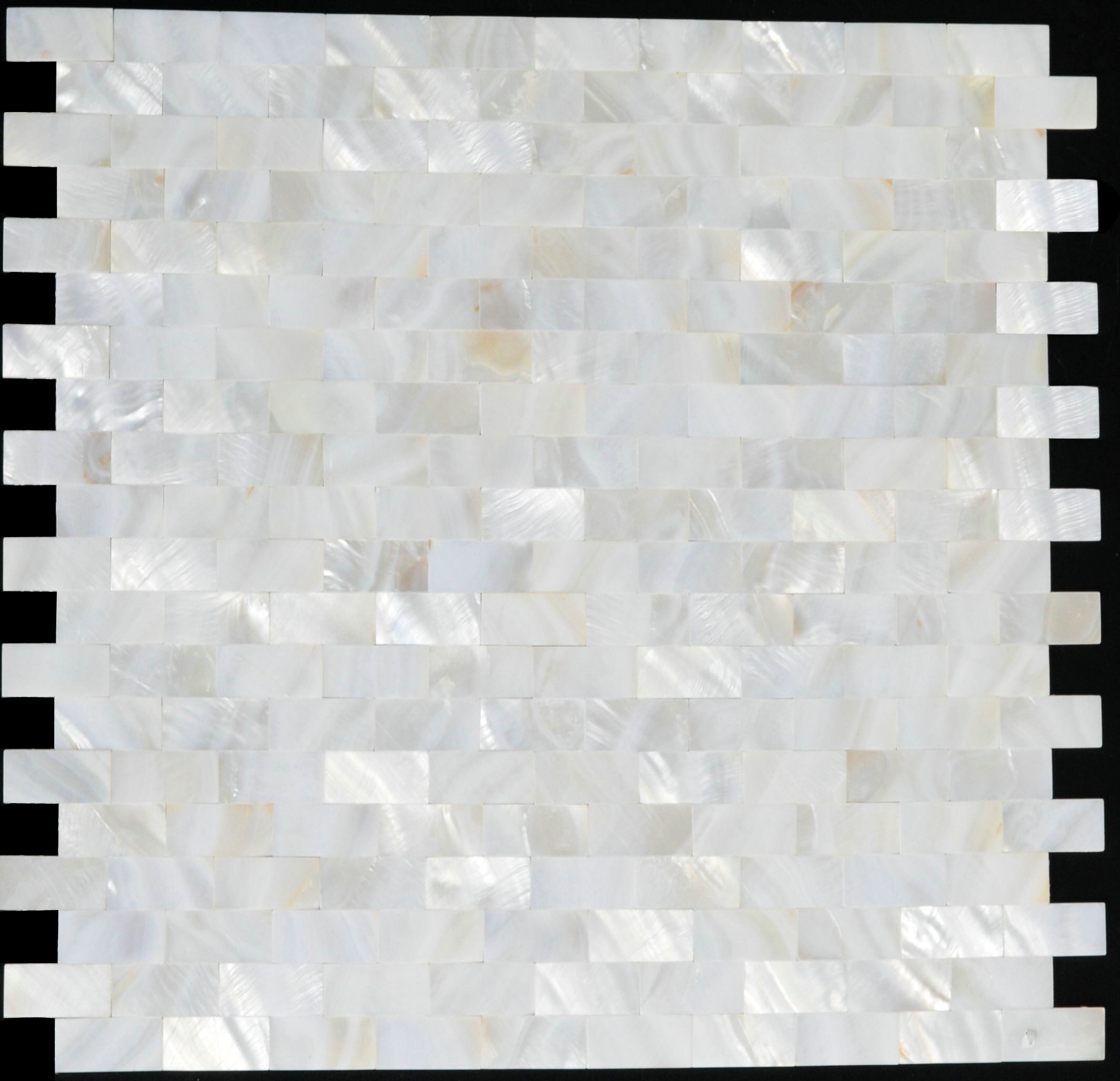 2mm Thickness Groutless Seamless Subway Brick White Mother Of Pearl Kitchen Backsplash Bathroom Wall Flooring Tile MOP008