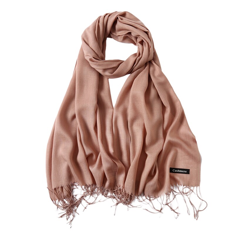 Zomer Vrouwen Hijab Sjaal Dunne Sjaals En Wraps Lady Solid Vrouwelijke Hijab Stola Lange Kasjmier Pashmina Foulard Hoofd Sjaals: Camel
