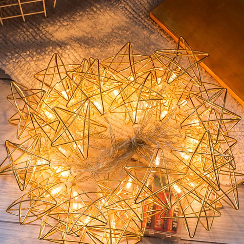 Newnovelty Led Fairy Lights String Light Metal Battery Operated Kerstverlichting Voor Festival Halloween Party Bruiloft Decoratie