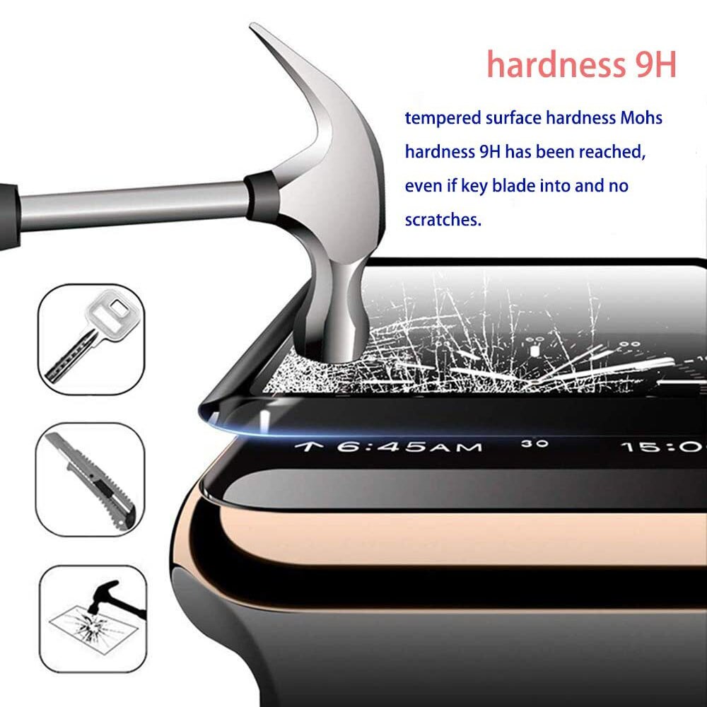 Gehard Glas Screen Protector Voor Apple Horloge Serie 6 5 4 3 2 1 44 Mm 40Mm 42Mm 38Mm 38 40 42 44 Mm Bescherming Screenprotector