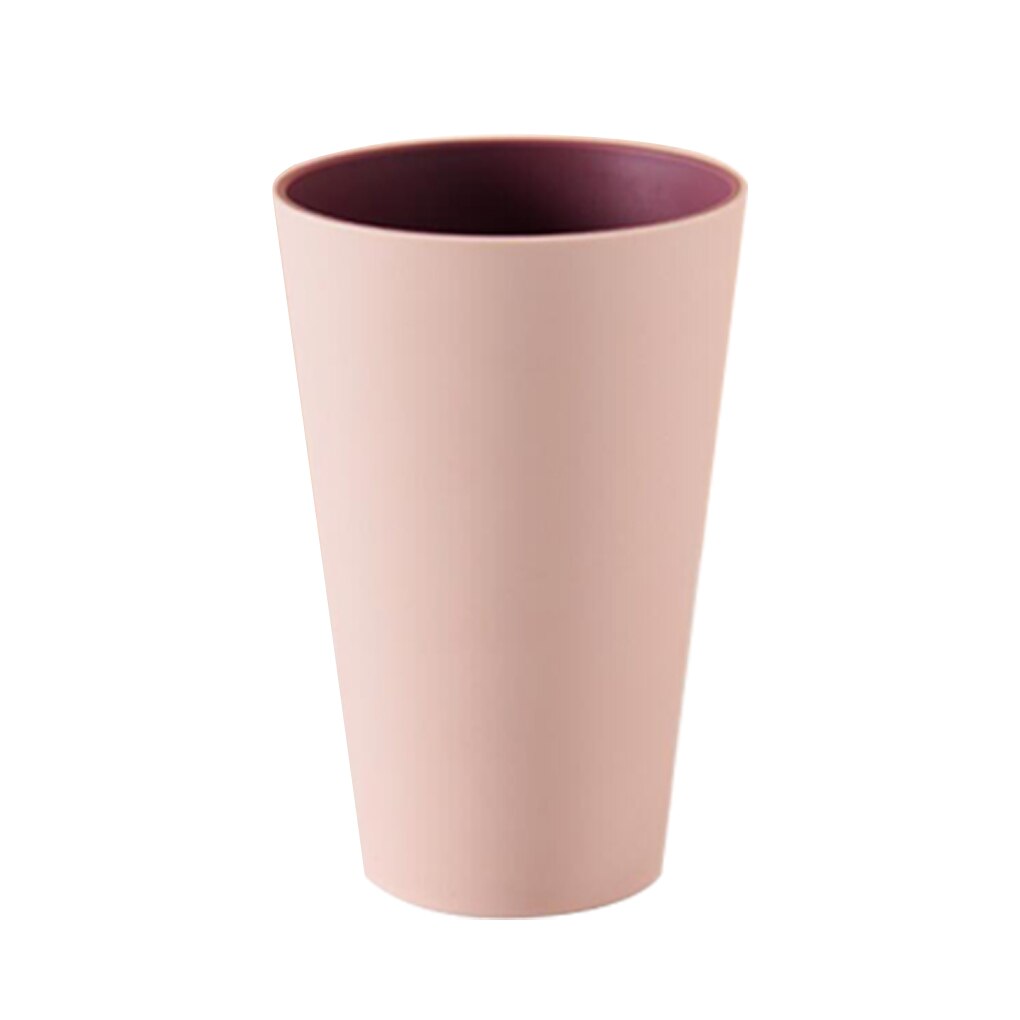 Toothbrush Cup Simple Nordic Travel Portable Wash Cup Bathroom Plastic Toothbrush Tumbler Good Morning Toothbrush Storage Box: Pink