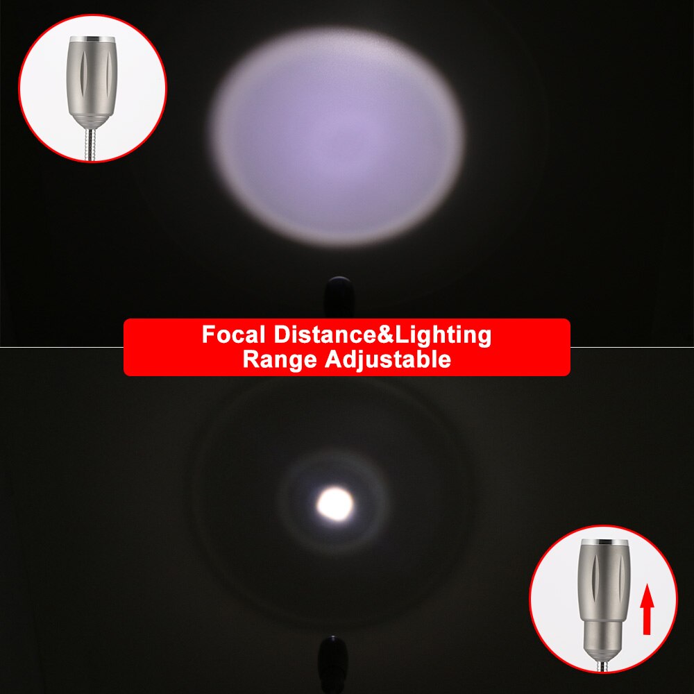 2 uds luz de lectura de barbacoa Base magnética uso ajustable batería Super brillante barbacoa cuello de cisne luces LED iluminación al aire libre