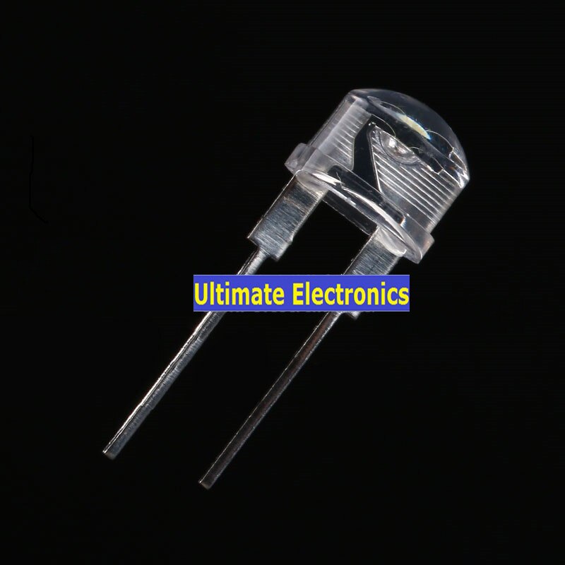 100 pièces F8 8mm chapeau de paille LED Transparent lumière blanc bleu rouge vert jaune Led chapeau de paille ampoule LED LED super lumineux