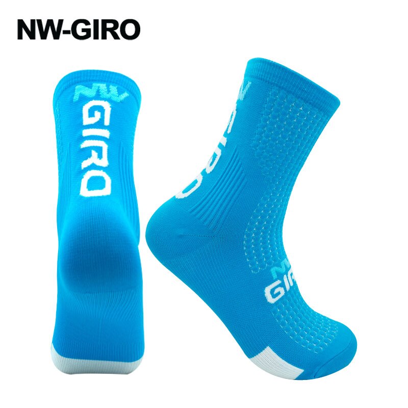 NW-GIRO 2022 Cycling Socks Man Bike Running Mtb Men&#39;s Bicycle Compression Knee-high Funny White Blace Black Green