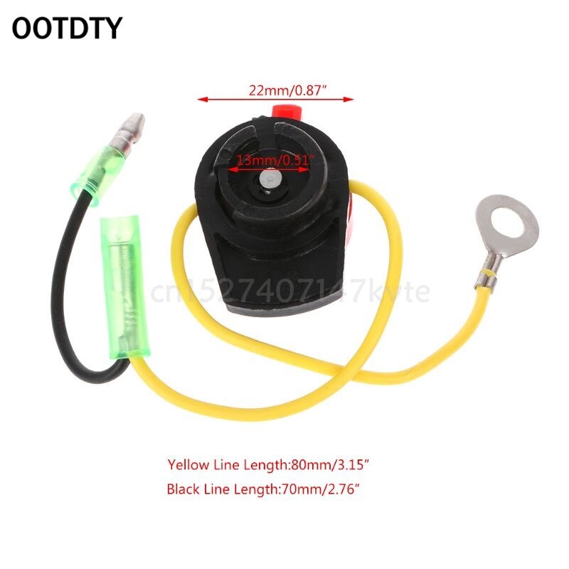 Ootdty metal switch motor effekt stop on off kill switch kontrol til honda  gx110 gx120 gx160 gx200 gx240