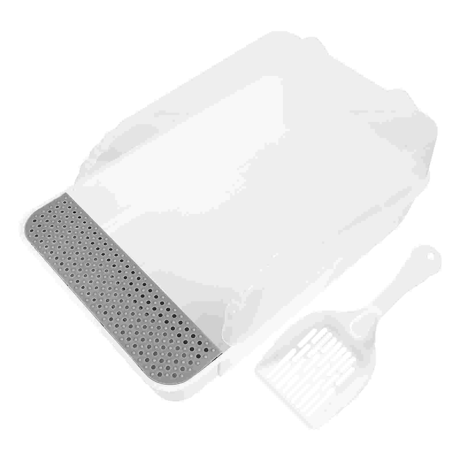 Cat Litter Box Semi-enclosed Cat Toilet Splash-proof Toilet Litter Tray Box