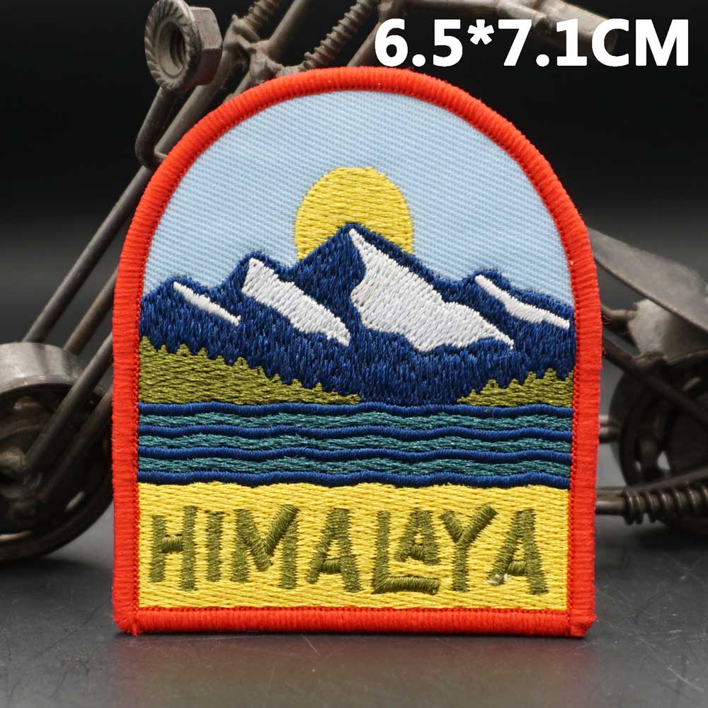 AA26-2,AA28-2,AA29-2,AA30-2 HIMALAYA Himalayan Outdoor Camping EMBROIDERY PATCH: S / CAMOUFLAGE
