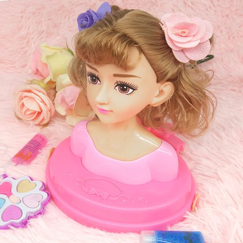 Lovely Children Pretend Play Kid Make Up Toys Set Hairdressing Simulation Cosmetic