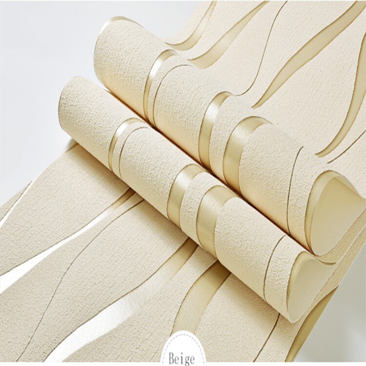 Modern Simple 3d wallpaper home decoration curve stripes living room TV background bedroom wall covering wallpaper decoration