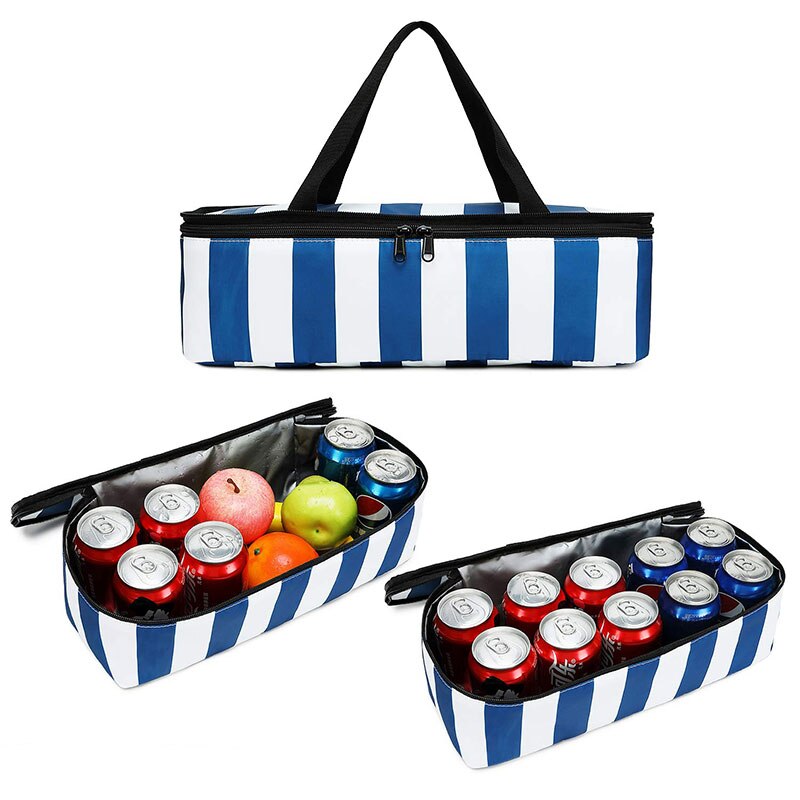 2 stk/sæt svømmetaske mesh tasker våd tør taske til pool strand vandtæt pose isoleret picnic kølesæk svømme køletaske  xa58a
