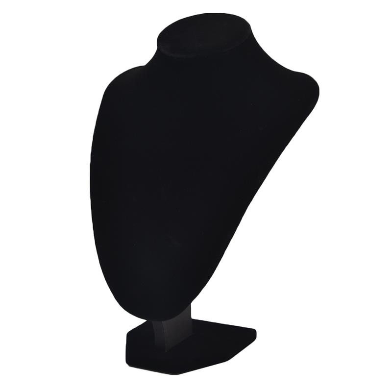 Velours collier pendentif chaîne présentoir support noir bijoux montrant support tour de cou organisateur vitrine support directe