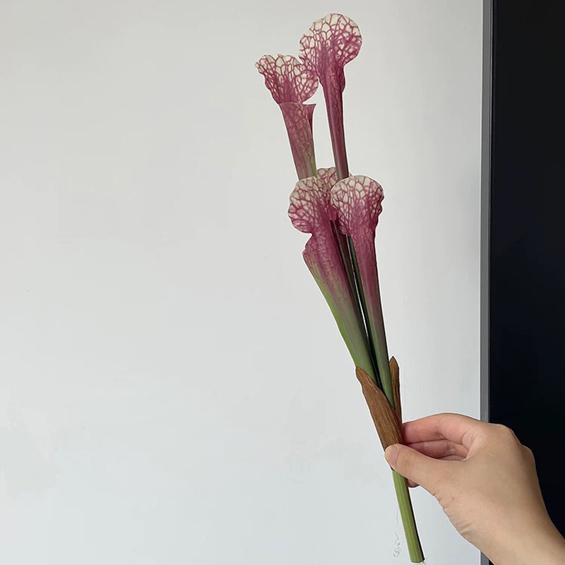 Jarra artificial de plástico planta decorativa falso vegetação decoração para casa loja janela exibe atmosfera natural planta artificial: vinho