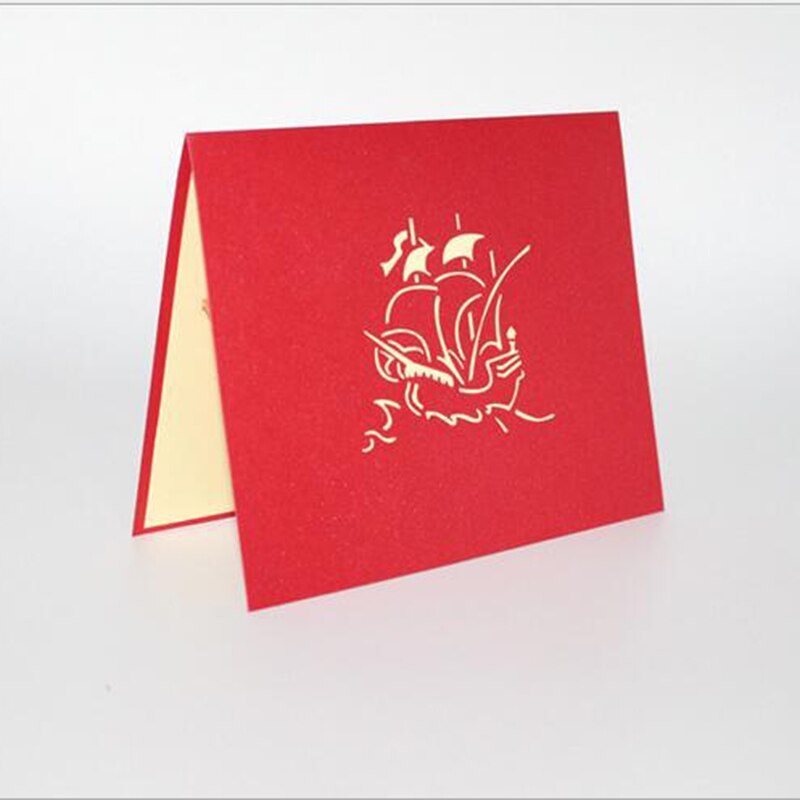 Cartes postales de Bon Voyage en vrac | Carte Kirigami de vœux en 3D, carte Pop Up personnalisée, papier artisanal, vœux joyeux anniversaire, pour fête de mariage, 1 pièce