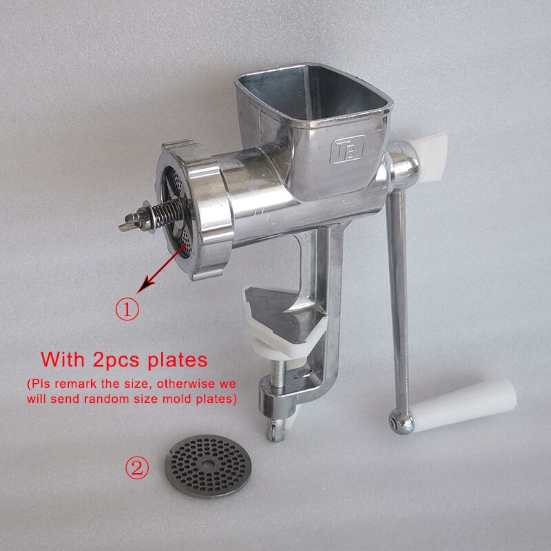 Manual Pet Feed Processing Machine Fish Bird Cat Dog Parrot Food Feed Pellet Making Machine Small Animals Food Granulator: With 2Pcs molds