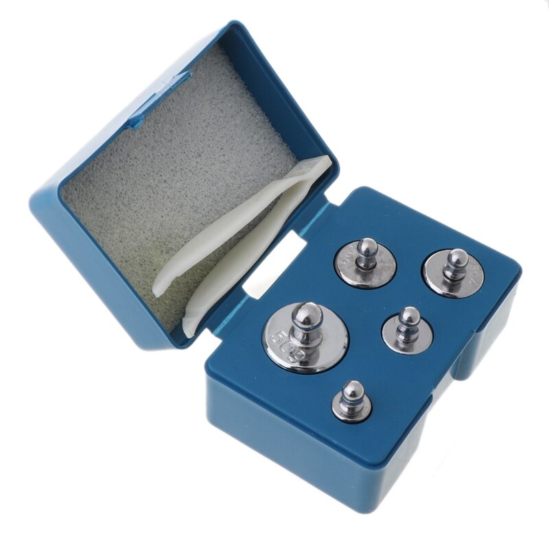 5Pcs 105 Gram Precisie Kalibratie Schaal Gewicht Digitale Set 5G 10G 2X20G 50G