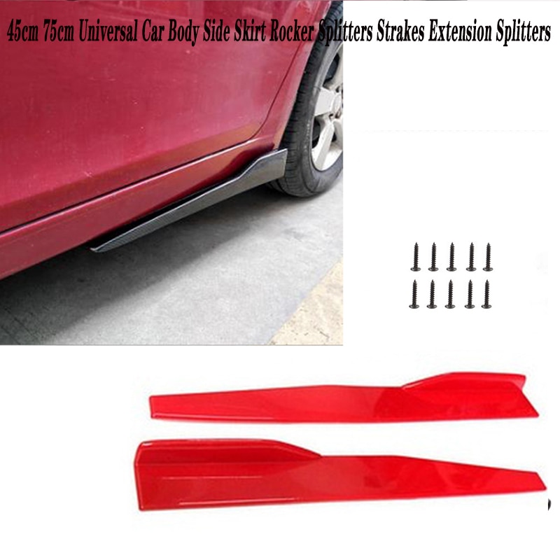 Faldón lateral para puerta de coche, difusor de parachoques, 2x45CM, para Alfa Romeo 159, Kia Ceed, Rio, Cerato, Sportage, Subaru, Foreste Impreza, Saab