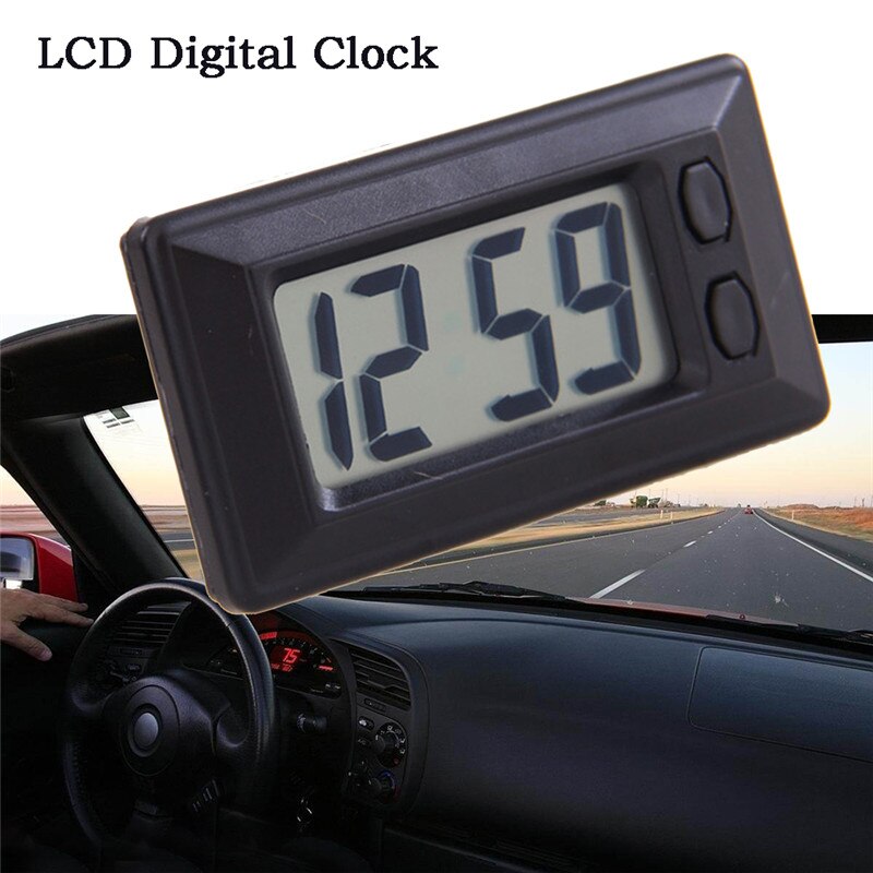 Digitale Display Superieure Handig Ultradunne Tijd Data Lcd-scherm Mode Klok Met Kalender Voor Auto Dashboard #291432