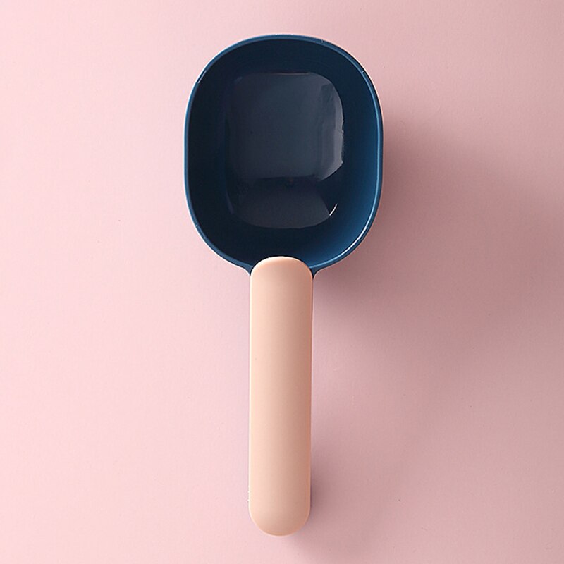 Cuchara de grano grueso para cocina, pala de arroz para el hogar, harina con clip, cuchara de sellado de gran capacidad