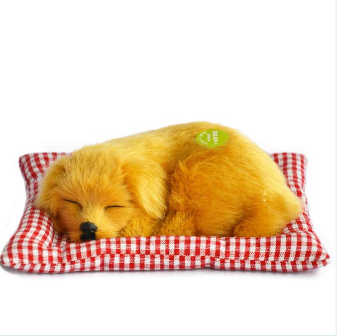 Simulation animal chat lit chien animal de compagnie d'anniversaire Simulation jouets pour enfants endormi chat chien électronique animal de compagnie: La change gou BD