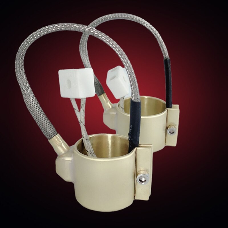 Calentador eléctrico de banda de latón, barril de cobre, 42x50mm, 220v, 280w, para extrusora, pegamento a prueba de fugas, 19QE