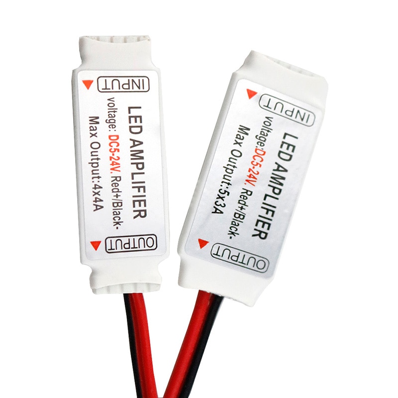 4/5/6 pin rgb rgbw kontrolleren ledet forsterker  dc 5v 12v 24v ledet stripe signal repeater tilbehør til rgb rgbw rgb + cct stripe jq