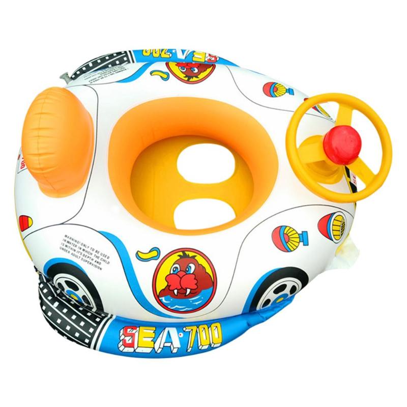 Infant Swimming Ring Baby Pool Seat Toddler Float Water Ring Aid Trainer