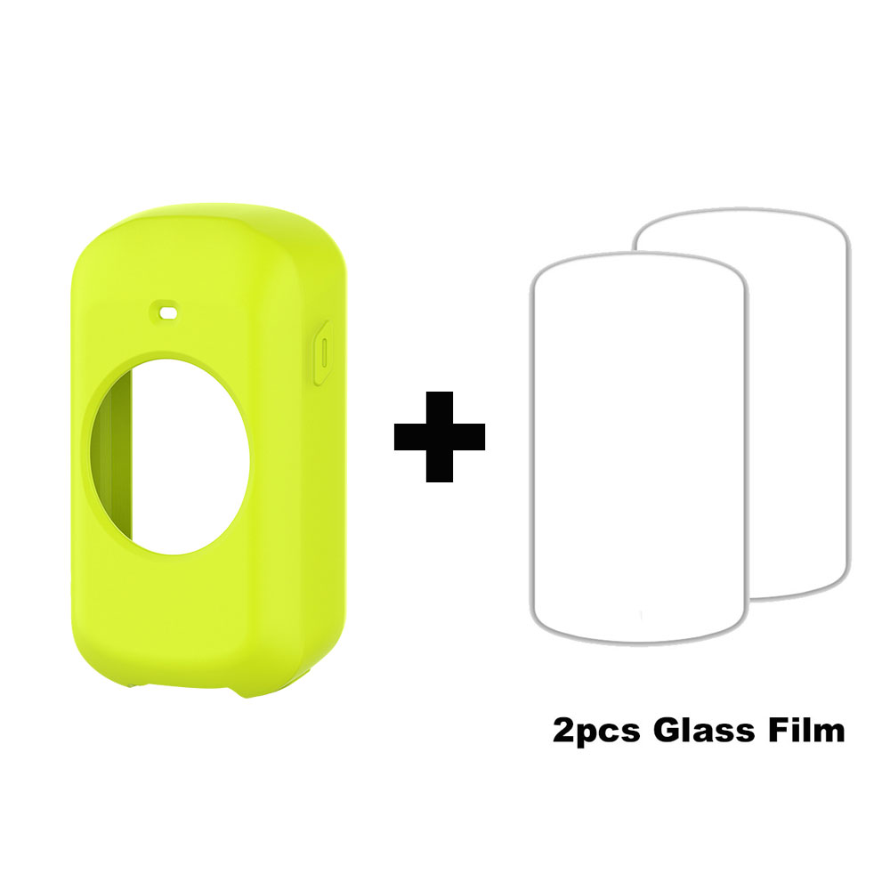 Para Garmin Edge 130 530 830 Plus silicona Gps bicicleta ordenador protección de pantalla Cyclocomputer funda protectora película de vidrio