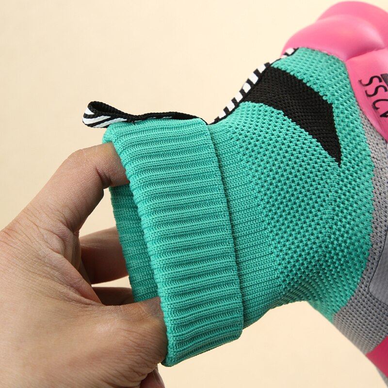 Spring Kids Sneakers Voor Meisjes Kinderen Casual Schoenen Meisje Slip-On Ademend Kinderen Sokken Schoenen 2022 Casual Sport Schoenen meisjes