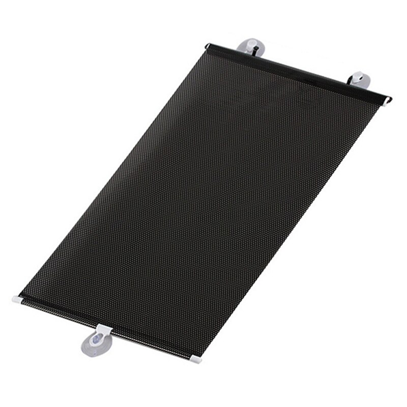 Cubierta retráctil automática para parabrisas de coche, cortina de protección solar, aislamiento térmico Anti-Sol, para verano: 45X125CM