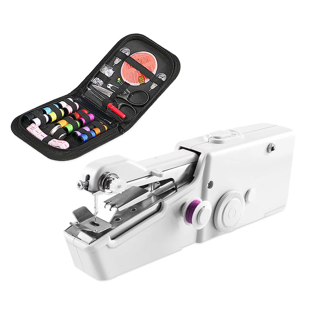 Portable Cordless Mini Sewing Machine Kit Quick Repair Battery Operated