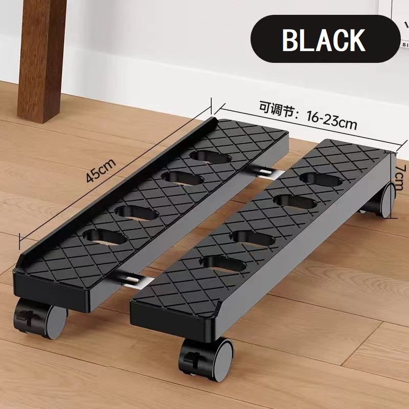 Support de tour pour PC Mobile, étagère réglable, support de processeur pour ordinateur, support de bureau télescopique, chariot avec roulette roulante: Or