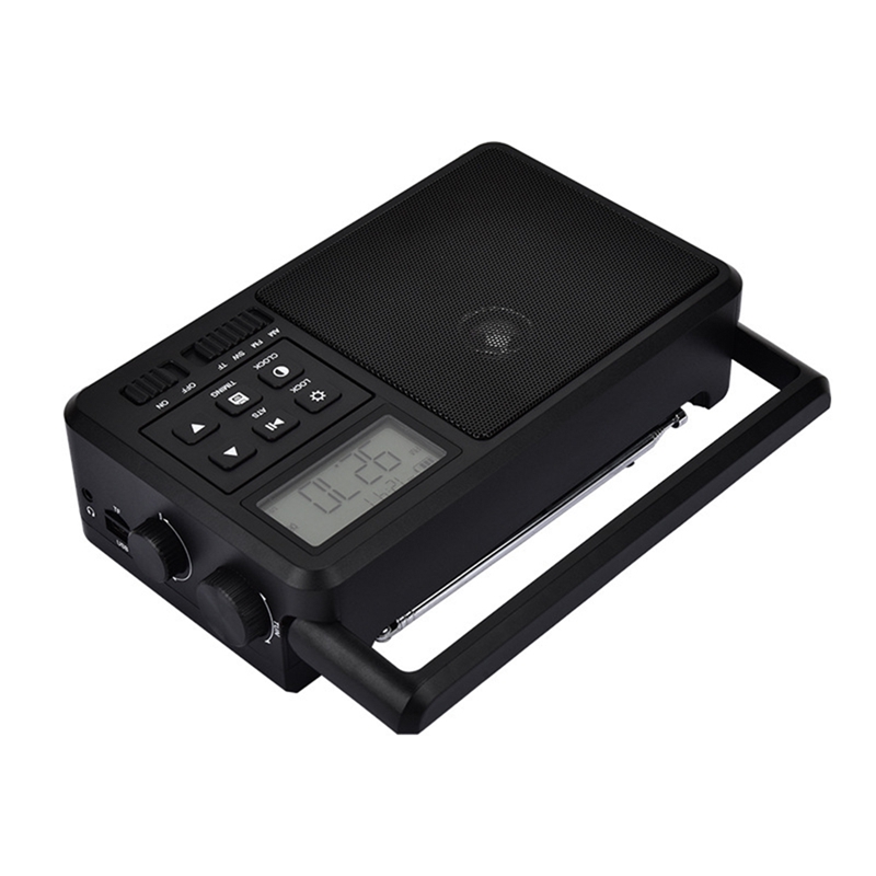 Y45A-Radio de Internet portátil, la mejor recepción, Radio FM Bluetooth, altavoz, pantalla LCD, soporte, despertador, temporizador de sueño