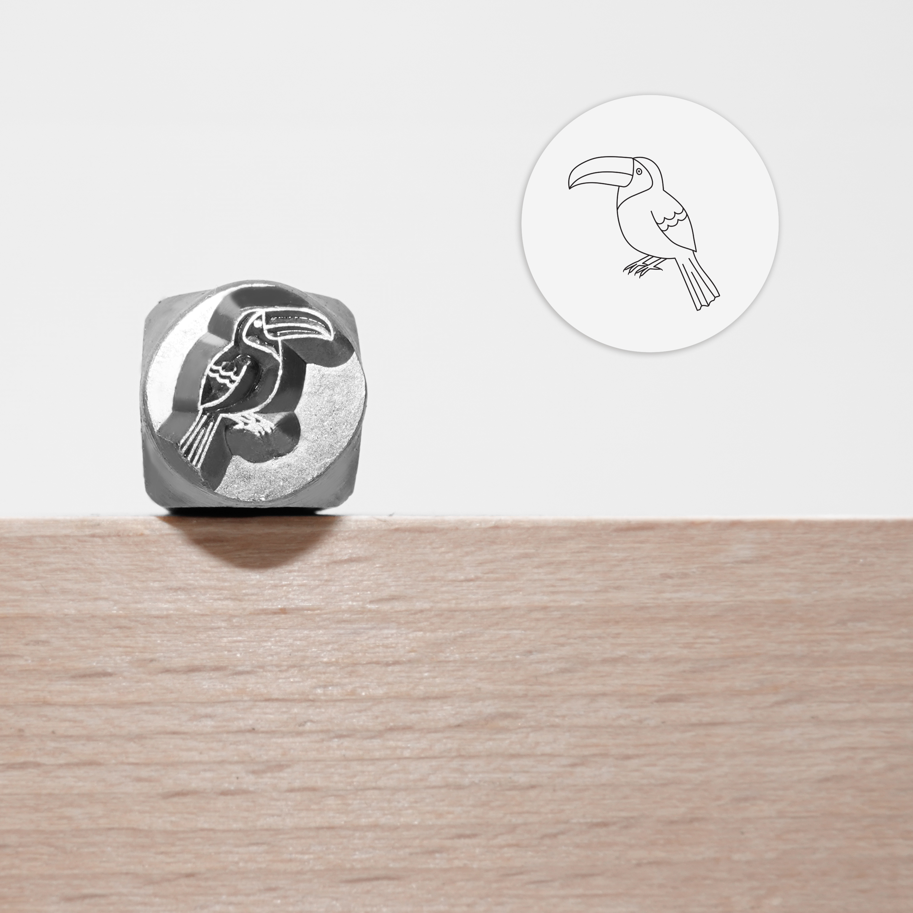 Metal Stamping Jewelry Making Supplies Forest Animals Metal Stamp for Metal, Jewelry (8.5mm): Yellow